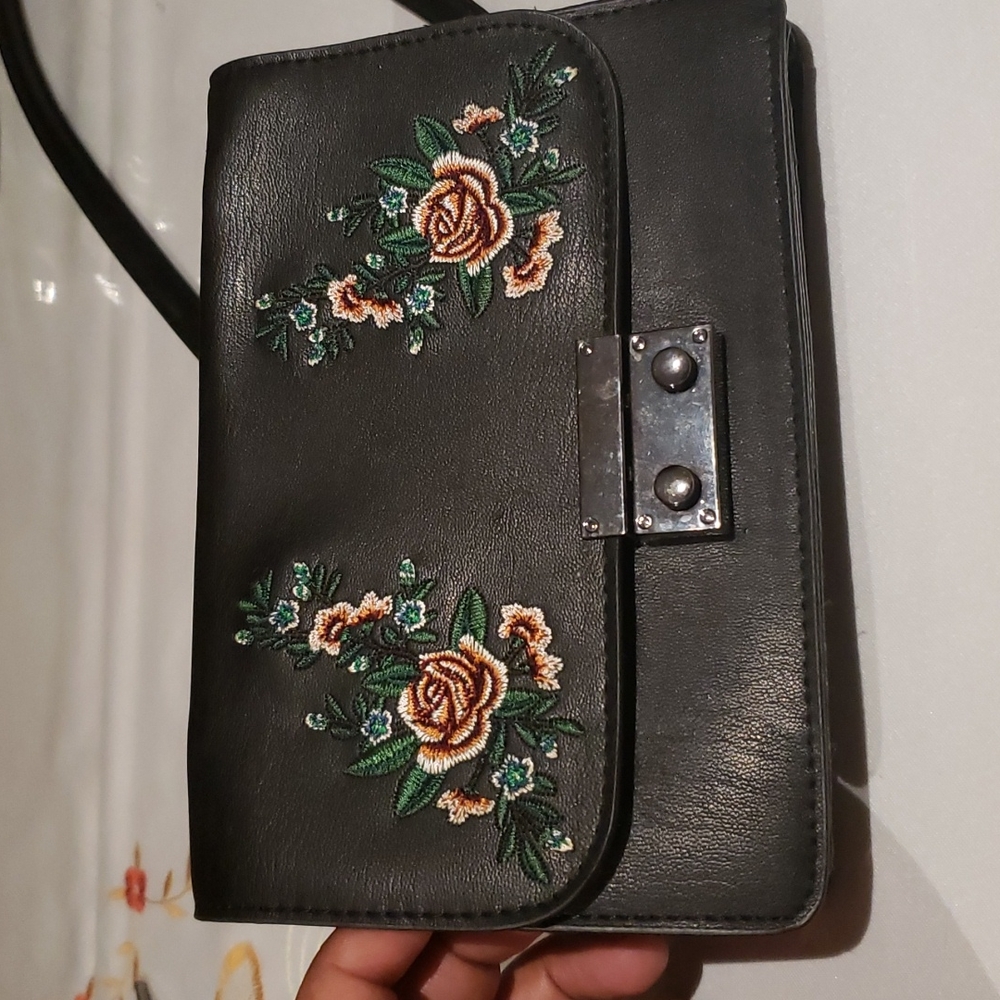 Floral embroidered purse Target